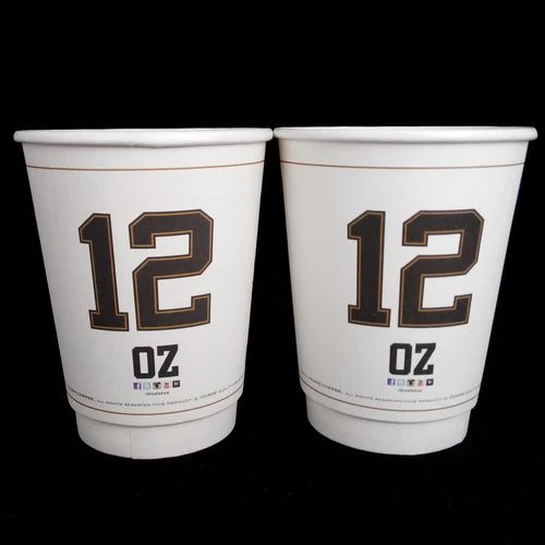 8/12/16/22 Oz Coffee Cups with Lids, Double Wall Paper Coffee Cups, Disposable Double Wall Coffee Paper Cup with Lid