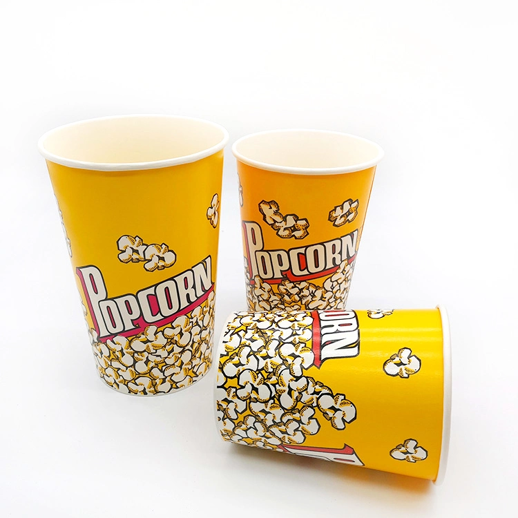 Custom 32oz 46oz 64oz 85oz 130oz Popcorn Paper Cup Bucket