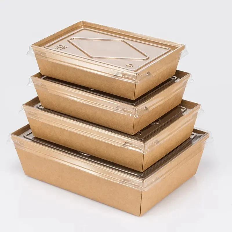 Eco-Friendly Recycleable Kraft Paper Boat Tray for Food